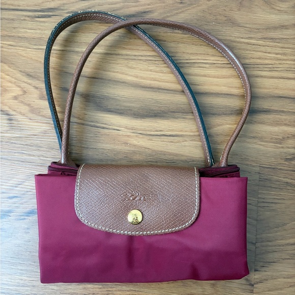 Longchamp Le Pliage Small Red Tote Bag - Picture 2 of 5